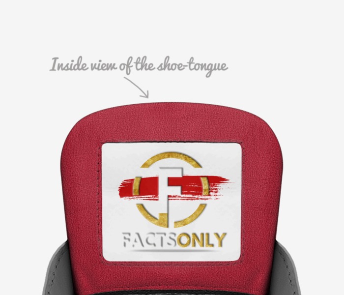 Coin  custom made in Italy shoes by Facts Only | Tongue view