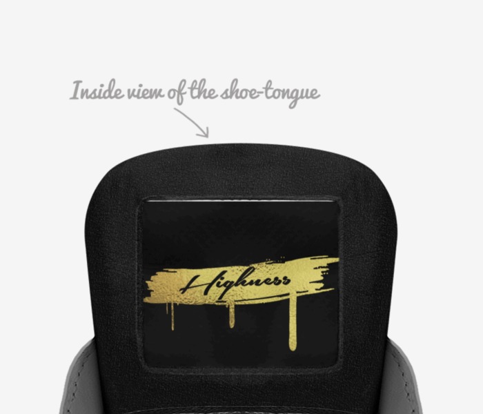Flow custom made in Italy shoes by Facts Only | Tongue view