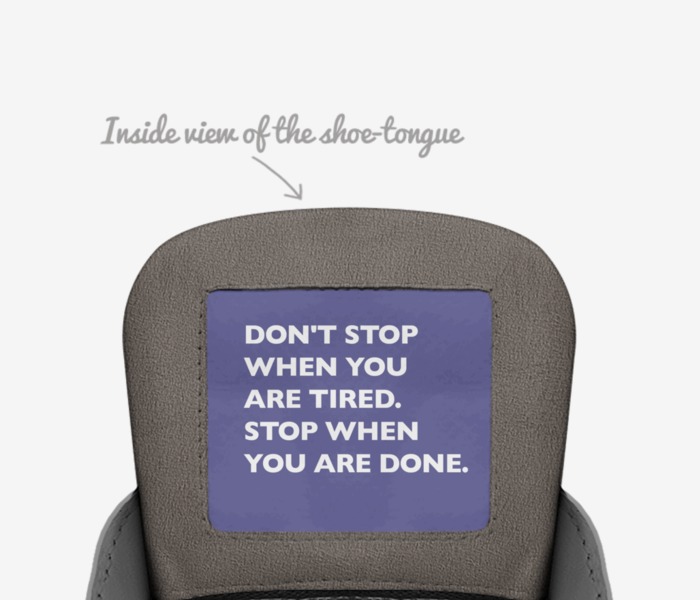 Rowdy Life Designs custom made in Italy shoes by Chris Nurko | Tongue view