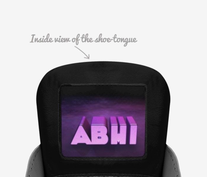 ABHI custom made in Italy shoes by Abhiraj | Tongue view