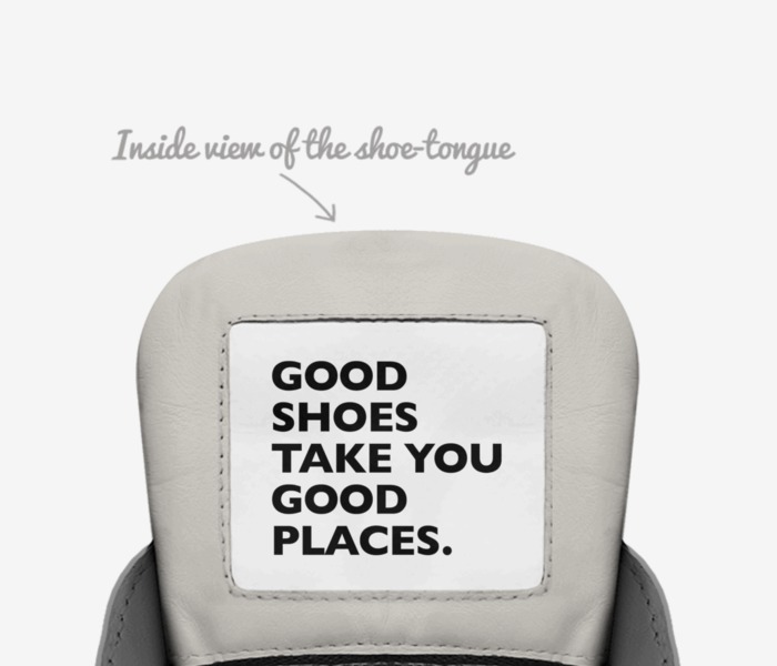 Gvgg custom made in Italy shoes by Tommy Lockart | Tongue view