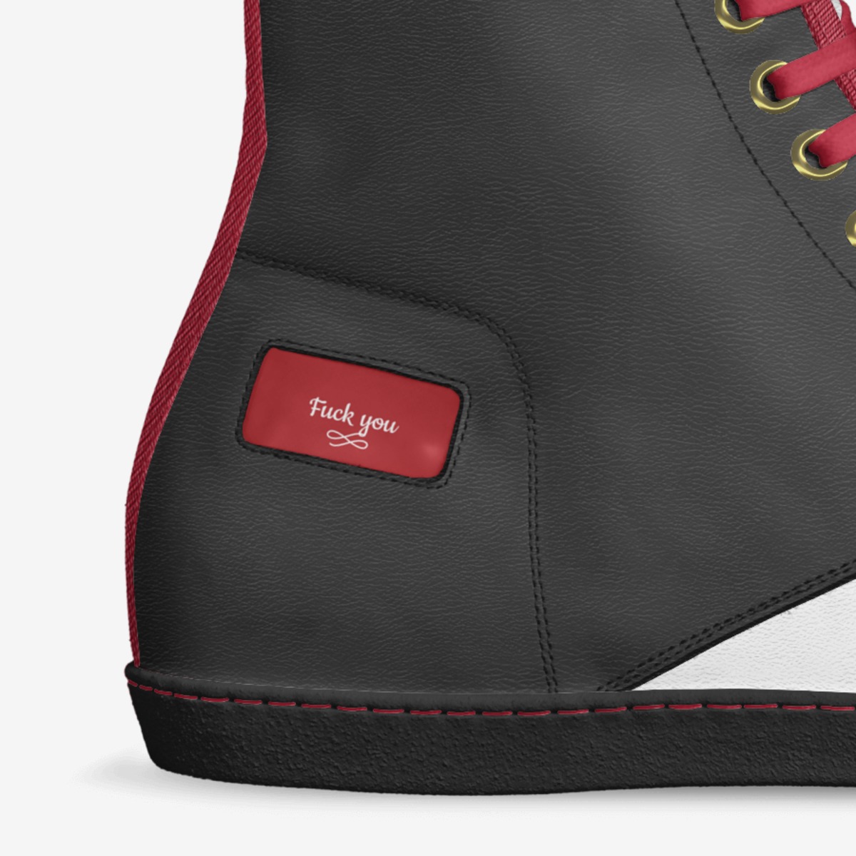 Fuck you custom made in Italy shoes by Lonnie Mccool | Detail view