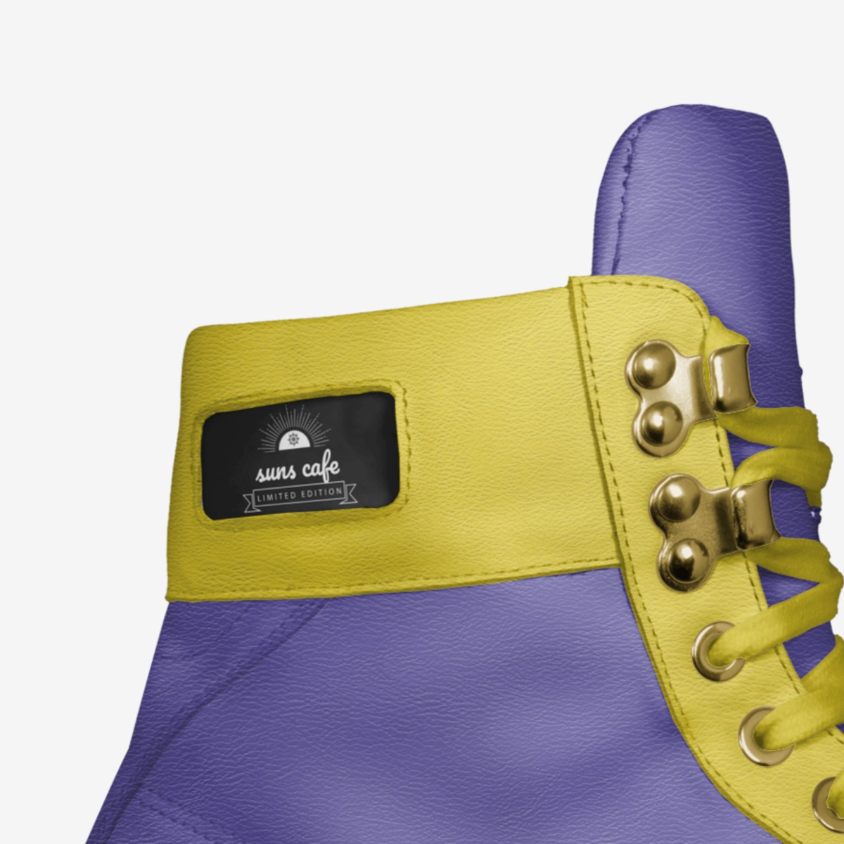 suns cafe custom made in Italy shoes by Alex Hernandez | Detail view