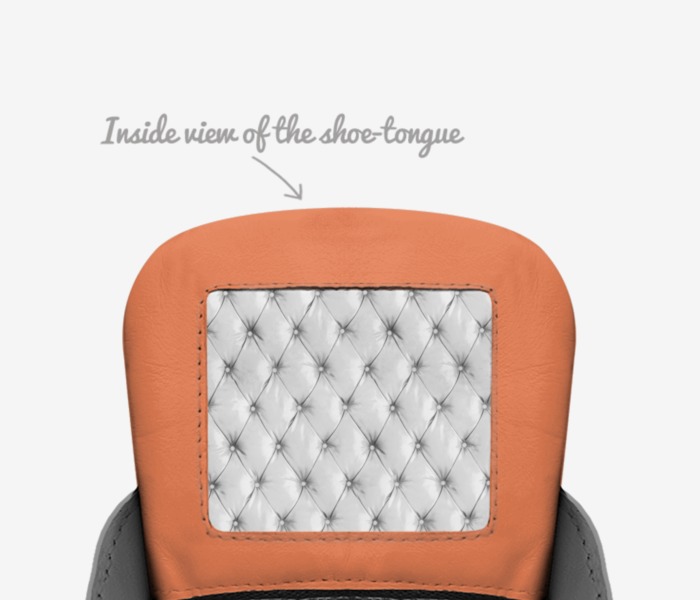 fas custom made in Italy shoes by Fas | Tongue view