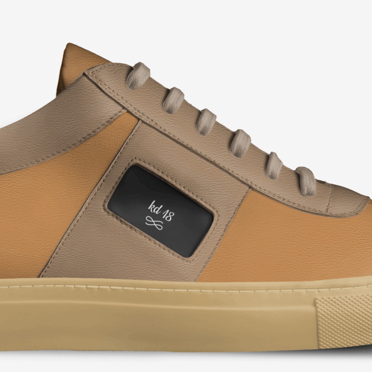 kd 18 custom made in Italy shoes by Lucorey | Detail view