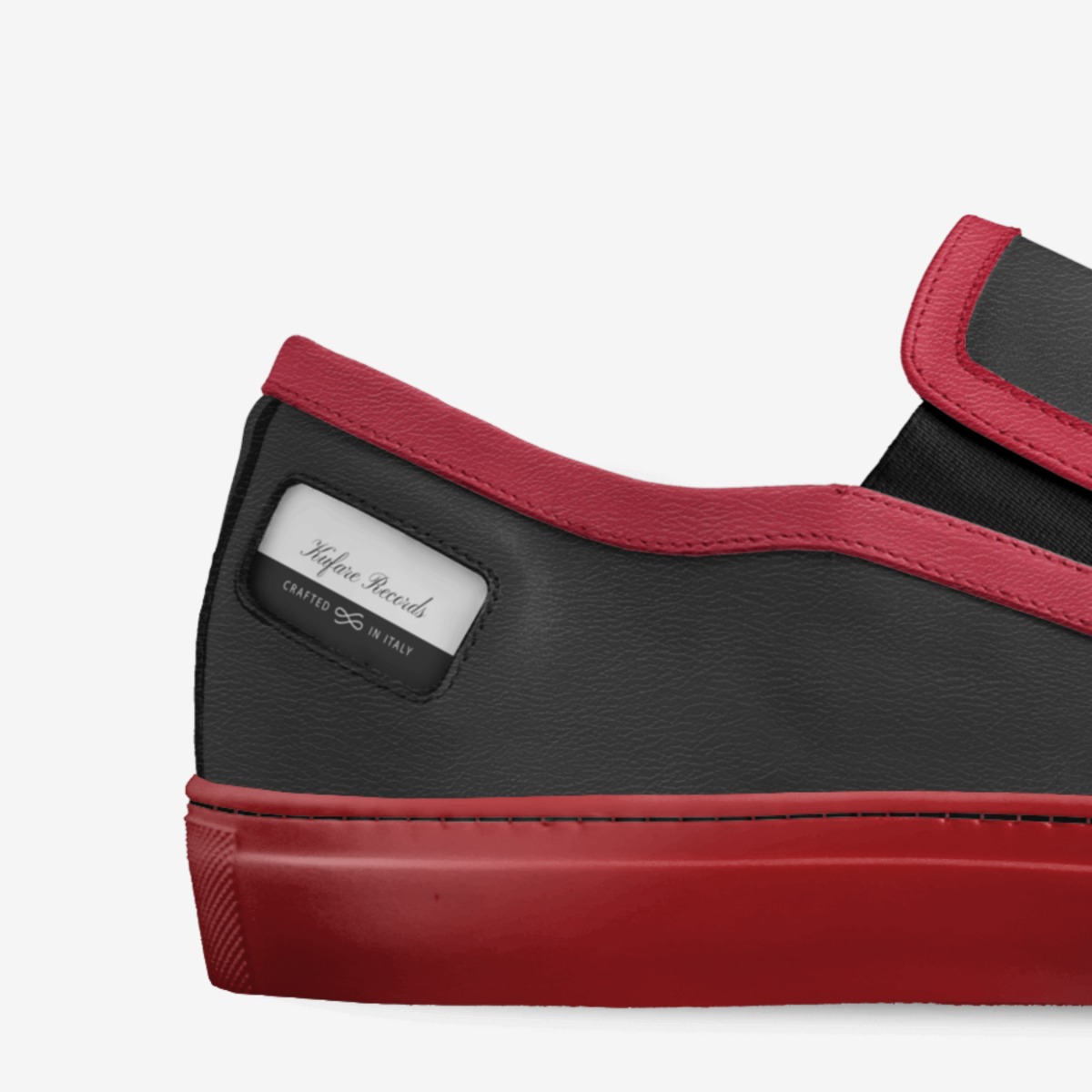 Kufare Records custom made in Italy shoes by Haroun Ramadan | Detail view