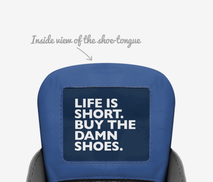 The fresh shoes custom made in Italy shoes by Sky | Tongue view
