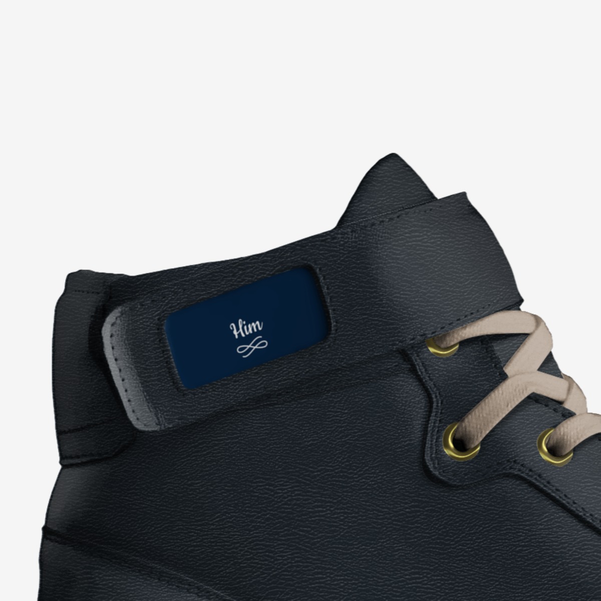 Him custom made in Italy shoes by Stefanie Black | Detail view