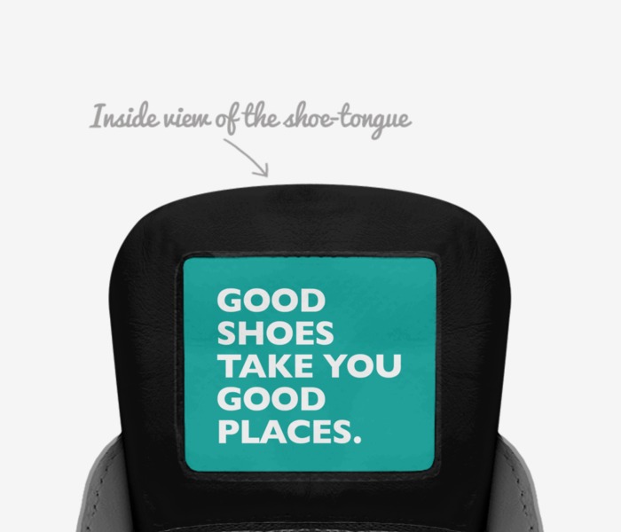 Jetwing custom made in Italy shoes by Colton Vallager | Tongue view
