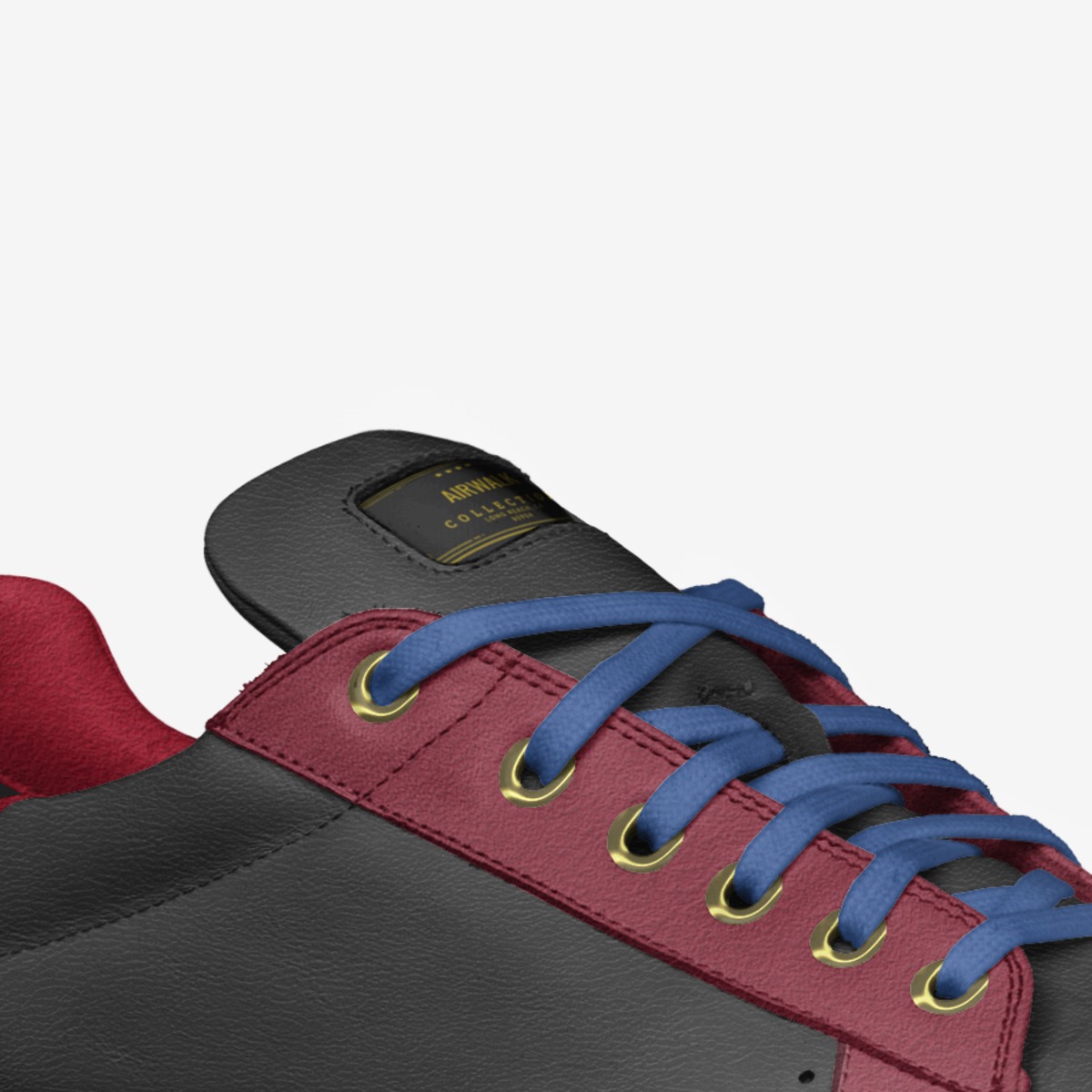 AirWalk custom made in Italy shoes by Justin Man | Detail view
