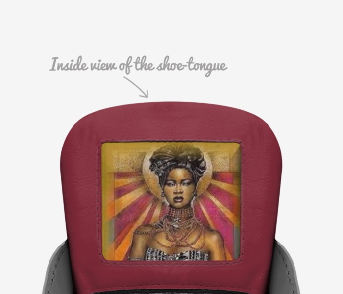 kofi custom made in Italy shoes by Lia | Tongue view