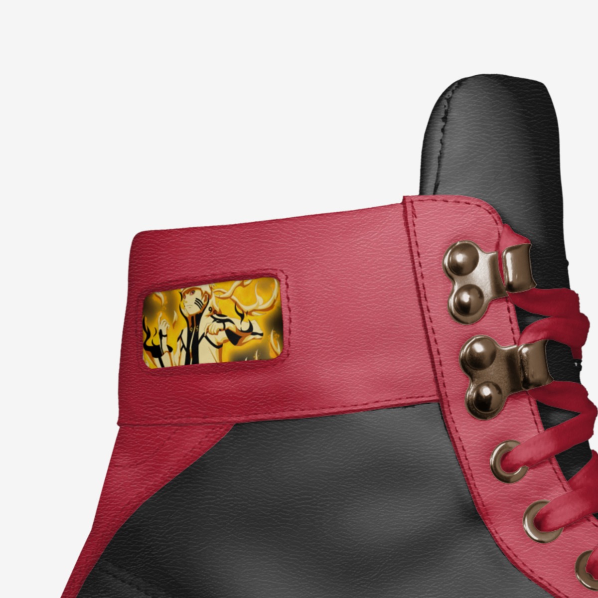 Naruto custom made in Italy shoes by Edgar Samano | Detail view