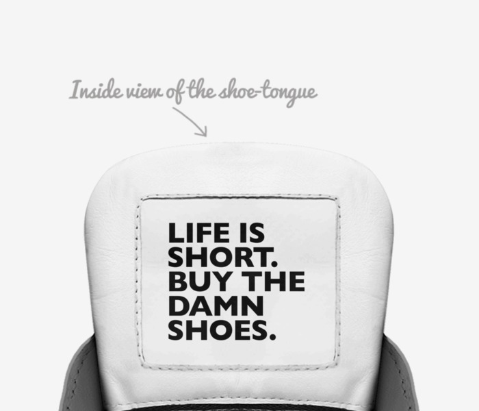 Clashes custom made in Italy shoes by Chris H | Tongue view