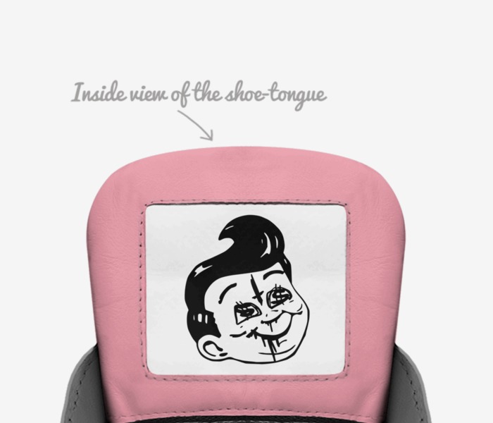 DIE custom made in Italy shoes by Brett Curtis | Tongue view
