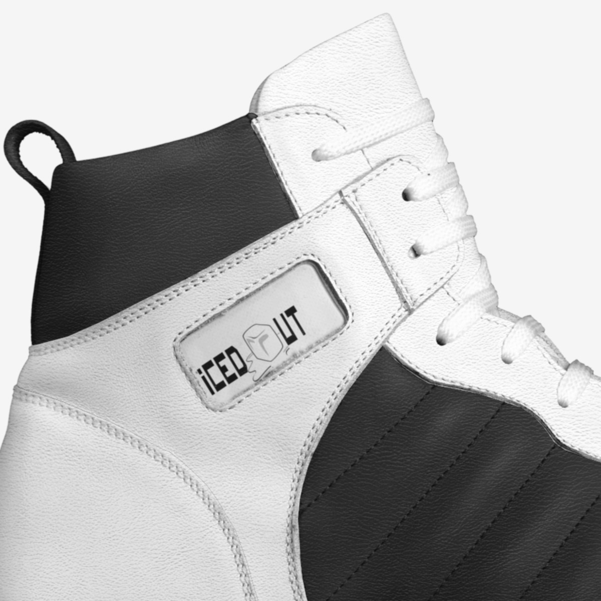 Iced Out custom made in Italy shoes by Dante Mitchell | Detail view