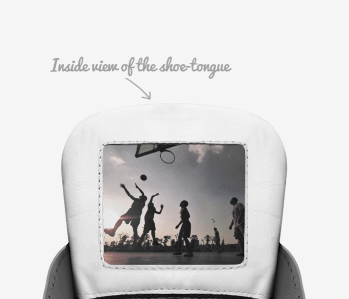 Rocky Flights custom made in Italy shoes by Rocky Balboa | Tongue view