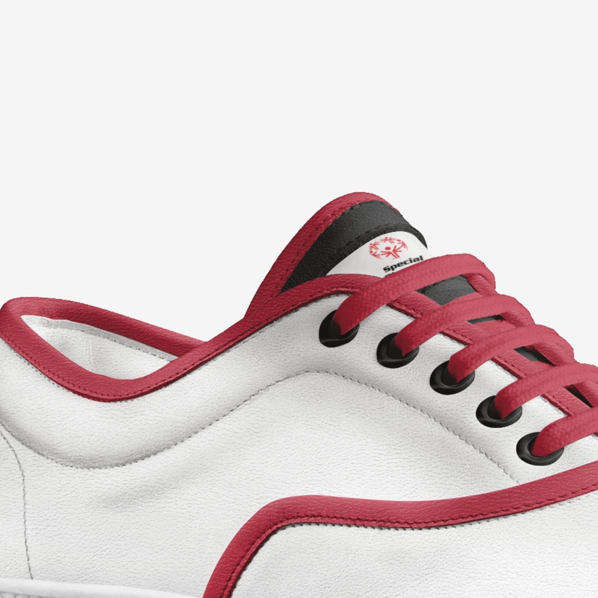 Special Olympics custom made in Italy shoes by Chris Johnson | Detail view