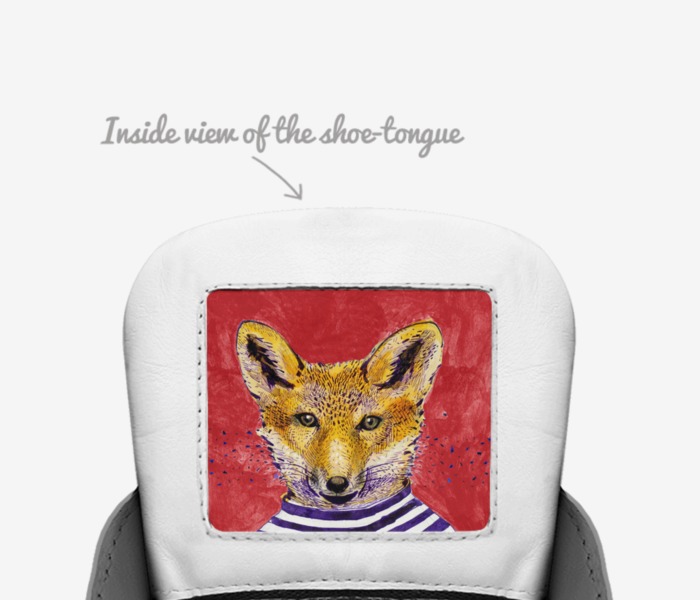swaggy 101  custom made in Italy shoes by Swaggy | Tongue view