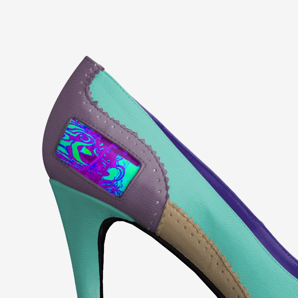 Caitlin custom made in Italy shoes by Dan Hurwitz | Detail view