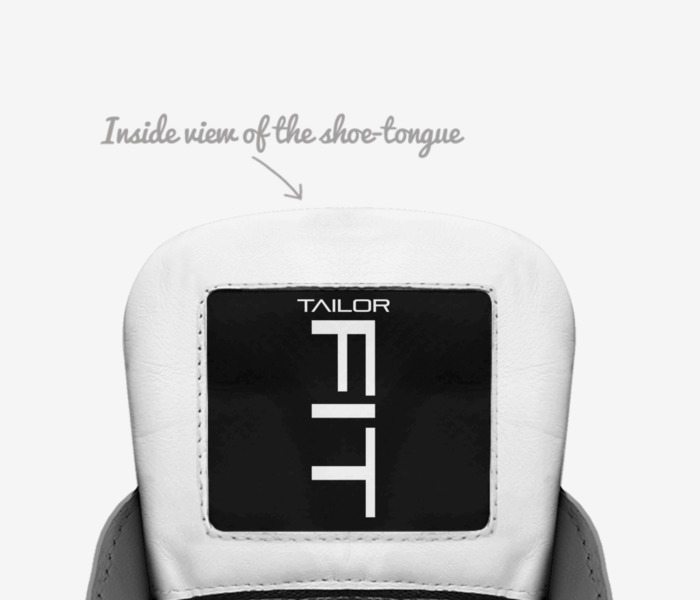 Tailor Fit custom made in Italy shoes by Talor Fiit | Tongue view