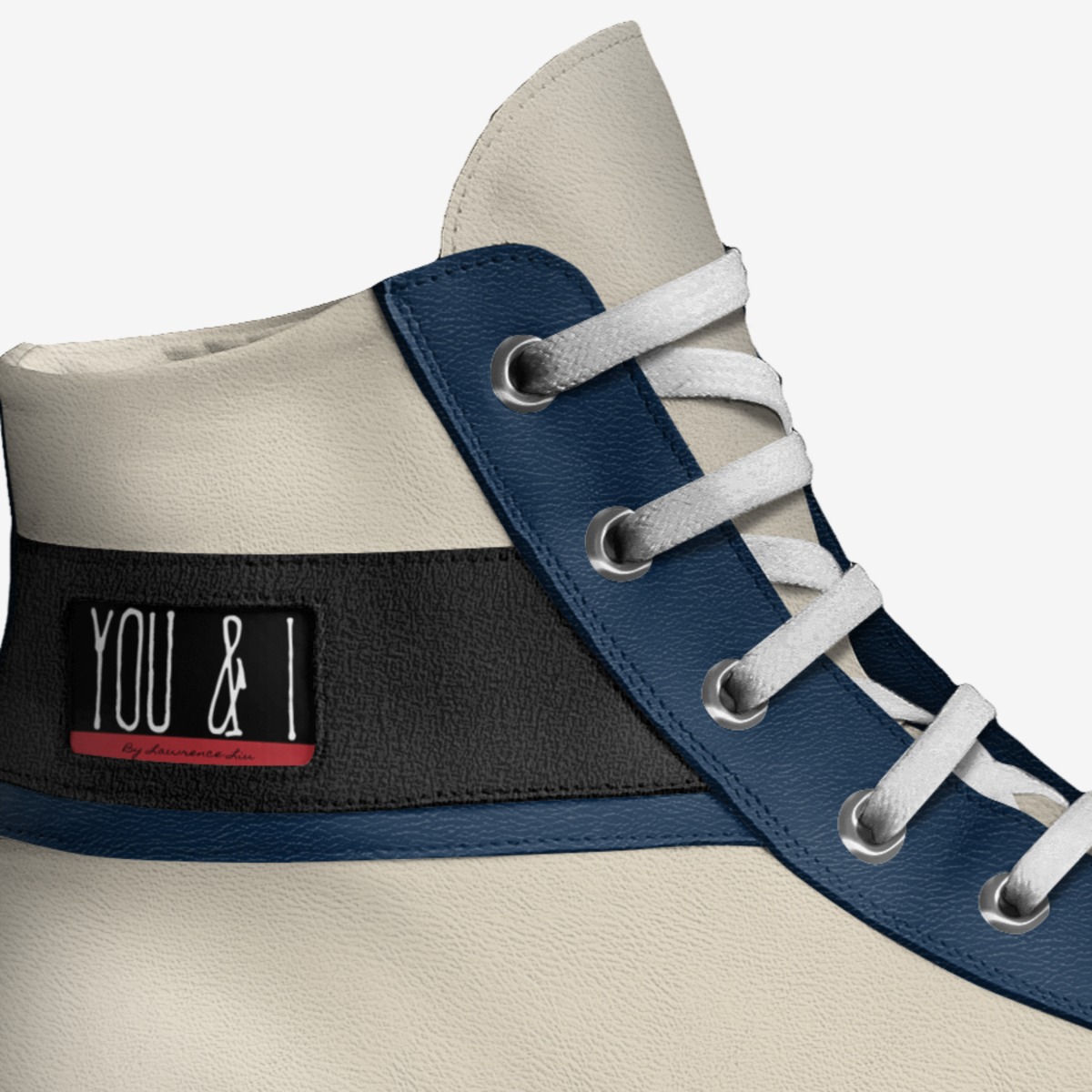 YOU & I  custom made in Italy shoes by Lawrence Liu | Detail view