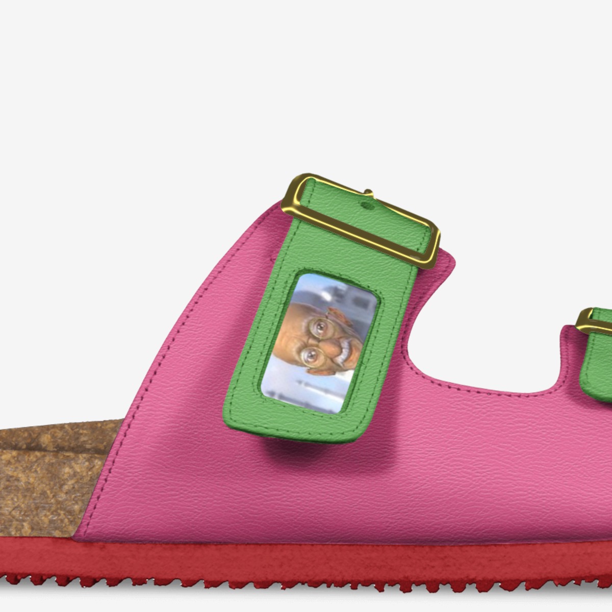 Ghandi flips custom made in Italy shoes by Damian Svihura | Detail view
