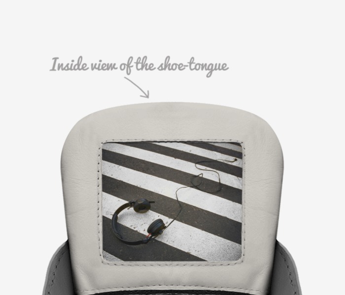 Drifter's 23 custom made in Italy shoes by Jonathan Stclair | Tongue view
