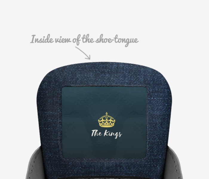 The Kings custom made in Italy shoes by Jacob Mayron King | Tongue view