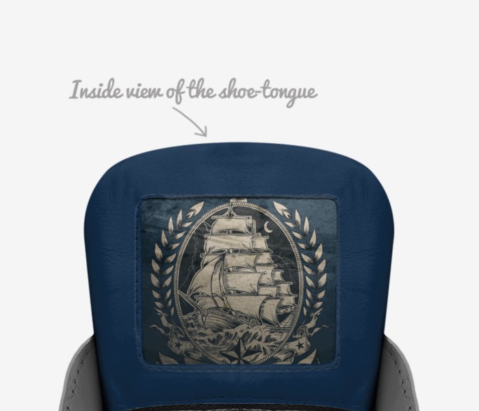 HUCK custom made in Italy shoes by Joaquim Huck | Tongue view