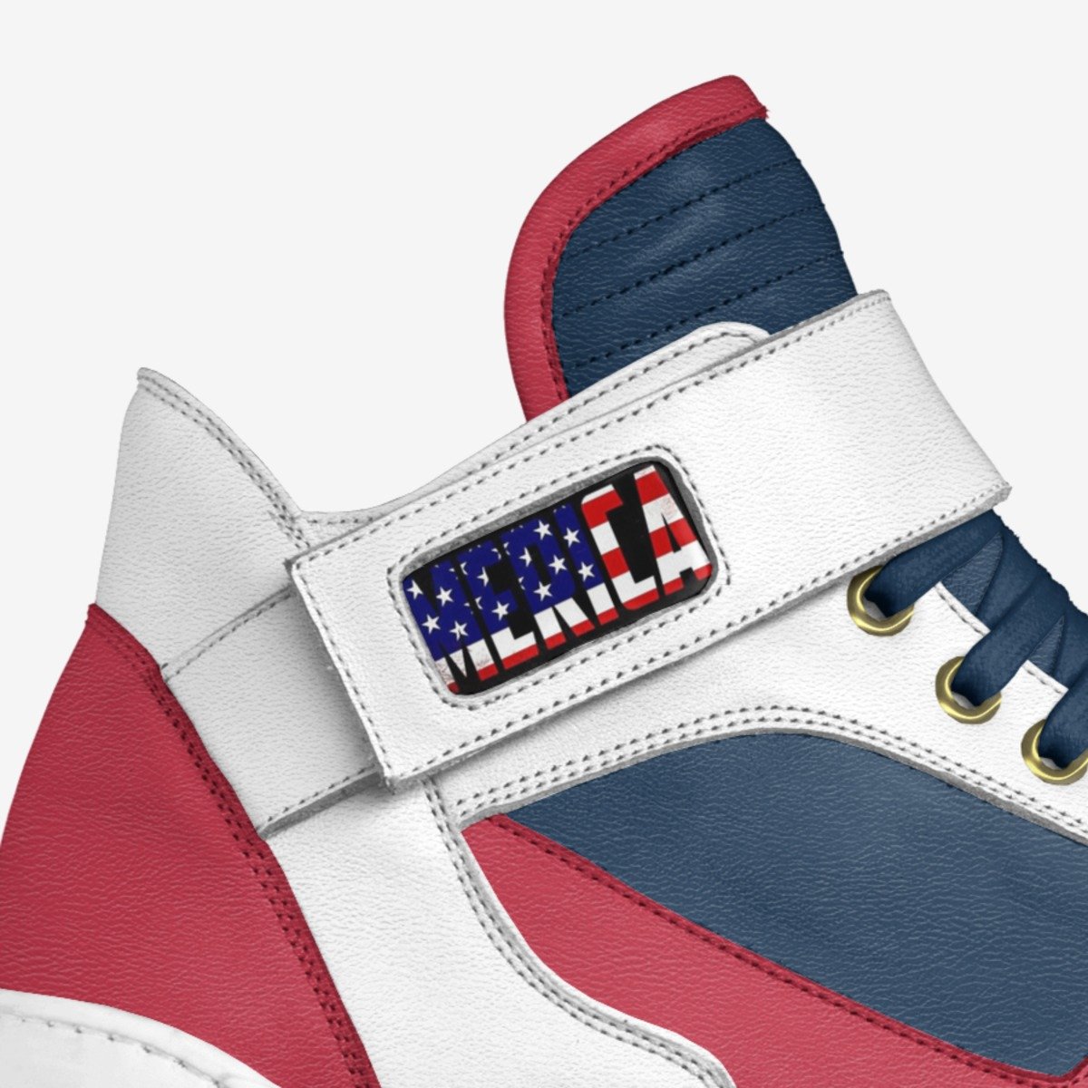 Merica  custom made in Italy shoes by Malachi Warrick | Detail view