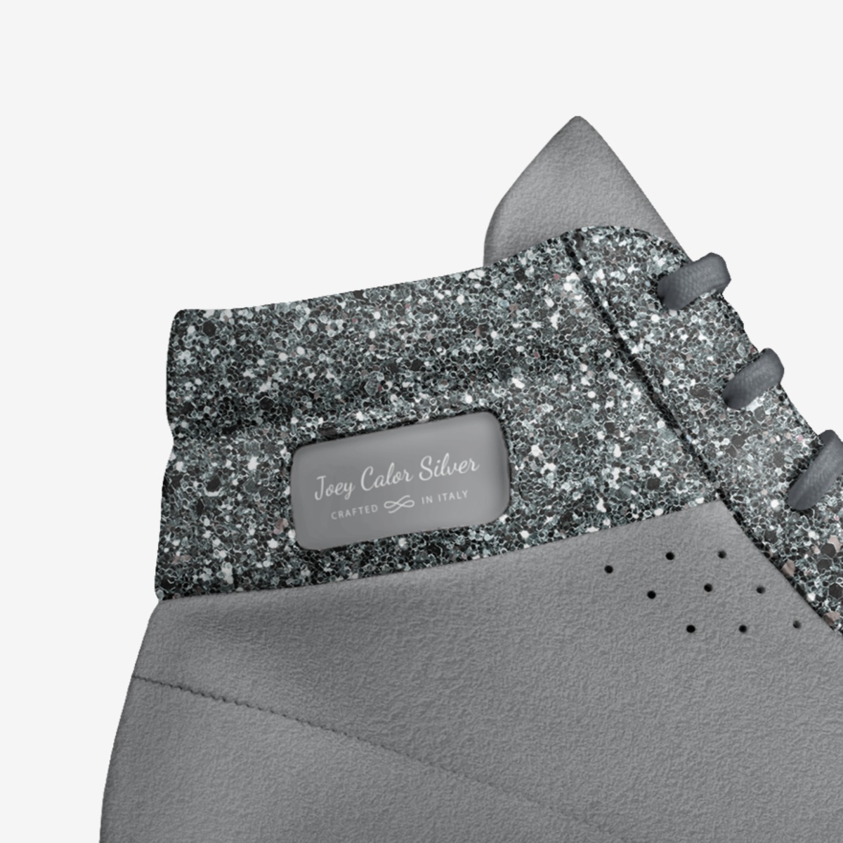 Joey Calor Silver custom made in Italy shoes by Joseph Smith | Detail view