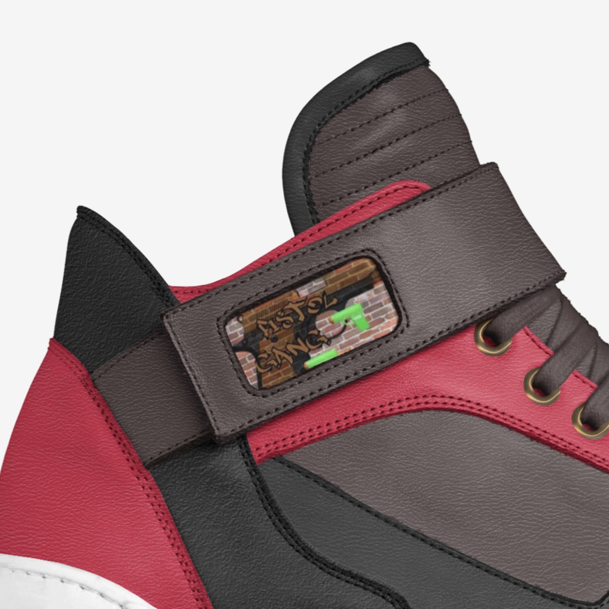 Pistol Gang custom made in Italy shoes by Christopher Barratt | Detail view