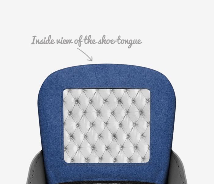 Eazy-Es custom made in Italy shoes by Ethan Henson | Tongue view