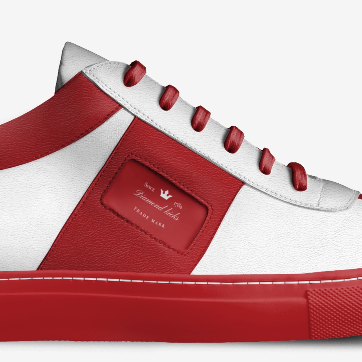 Diamond kicks custom made in Italy shoes by Tom | Detail view