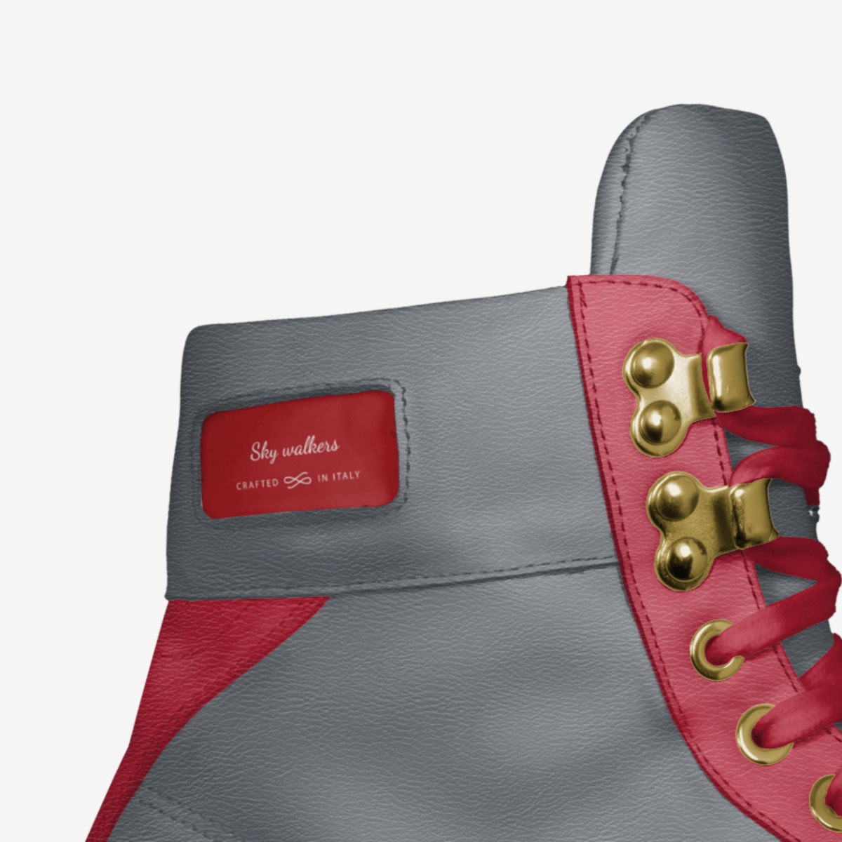 Sky walkers custom made in Italy shoes by Quinton Beairs | Detail view