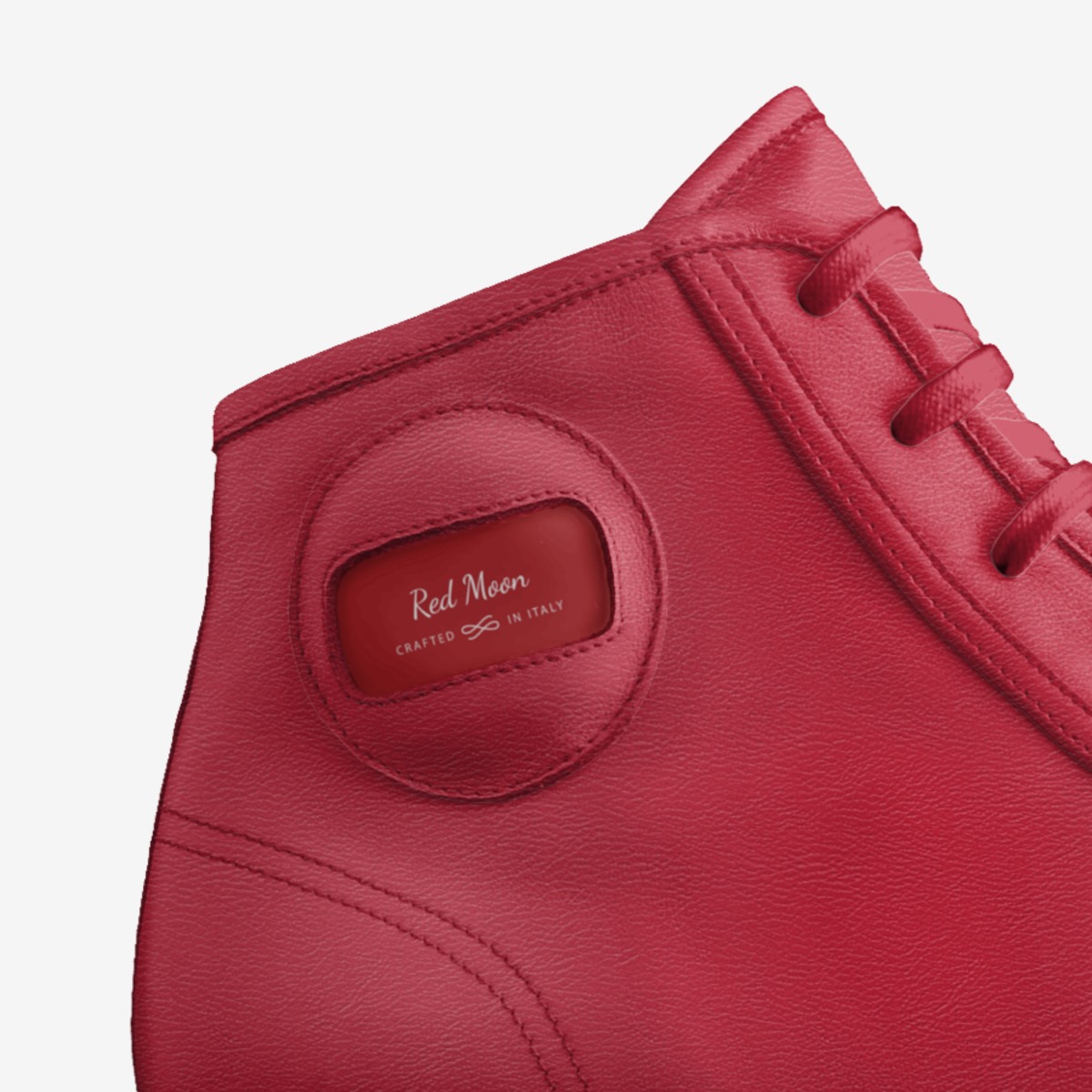 Red Moon custom made in Italy shoes by Antwan Banger | Detail view