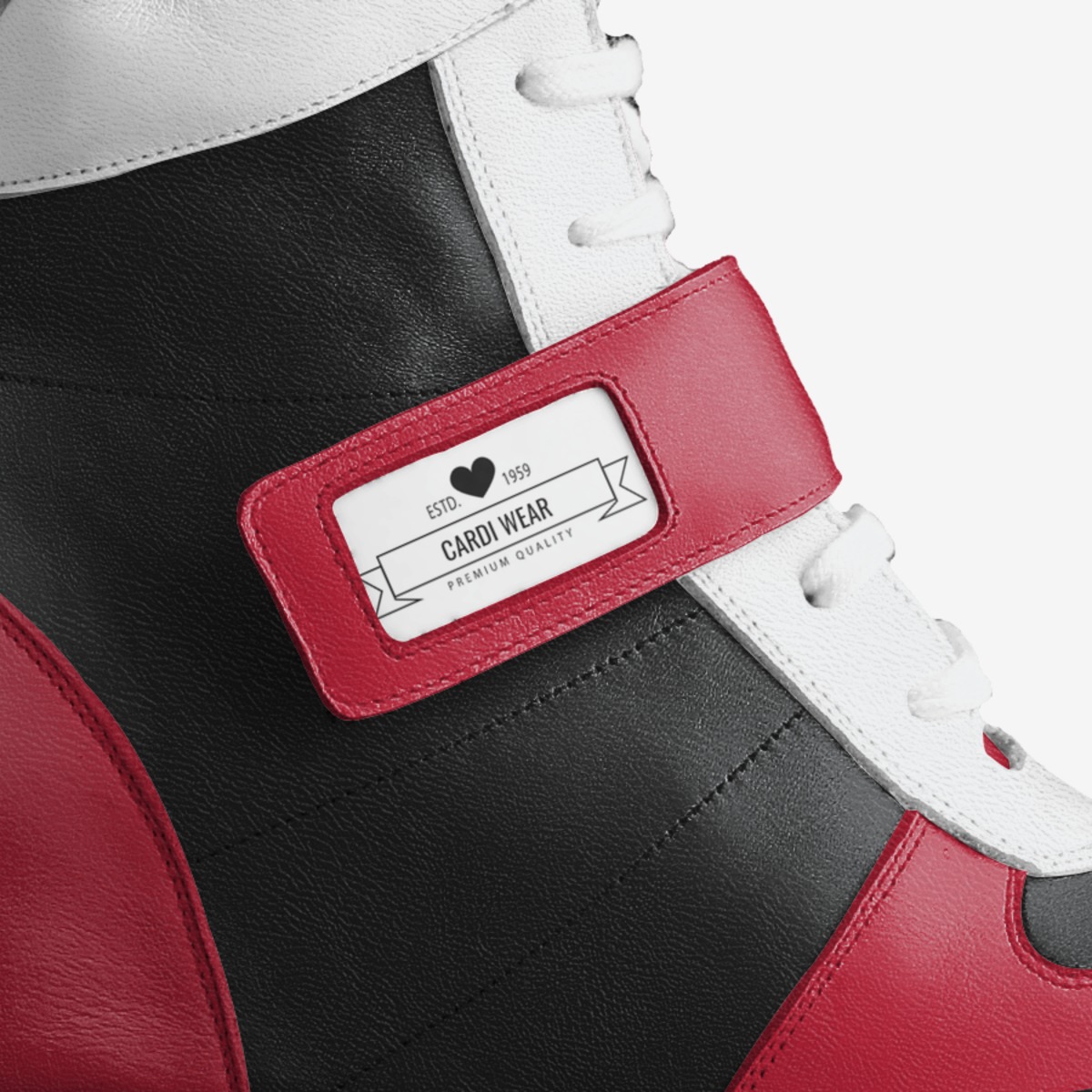 The Cardi B custom made in Italy shoes by Theresa Mccloud | Detail view