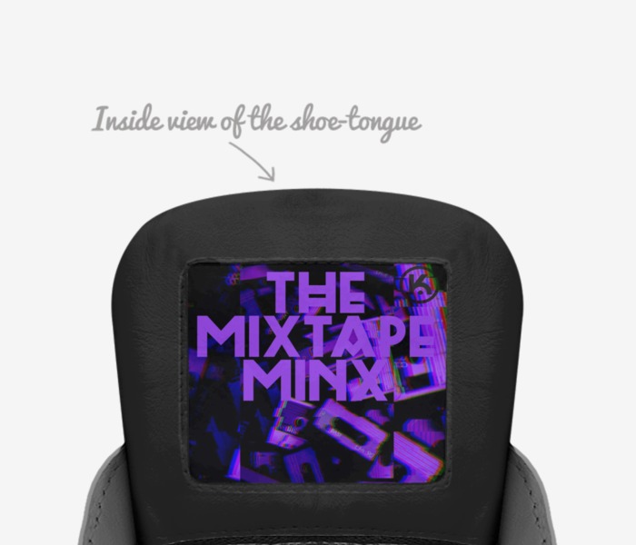 KBCC MIXTAPE MINX custom made in Italy shoes by Ken Lawrence | Tongue view
