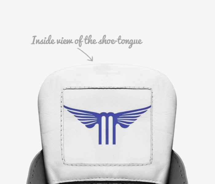 Izzy's custom made in Italy shoes by Kenni Wheelz | Tongue view