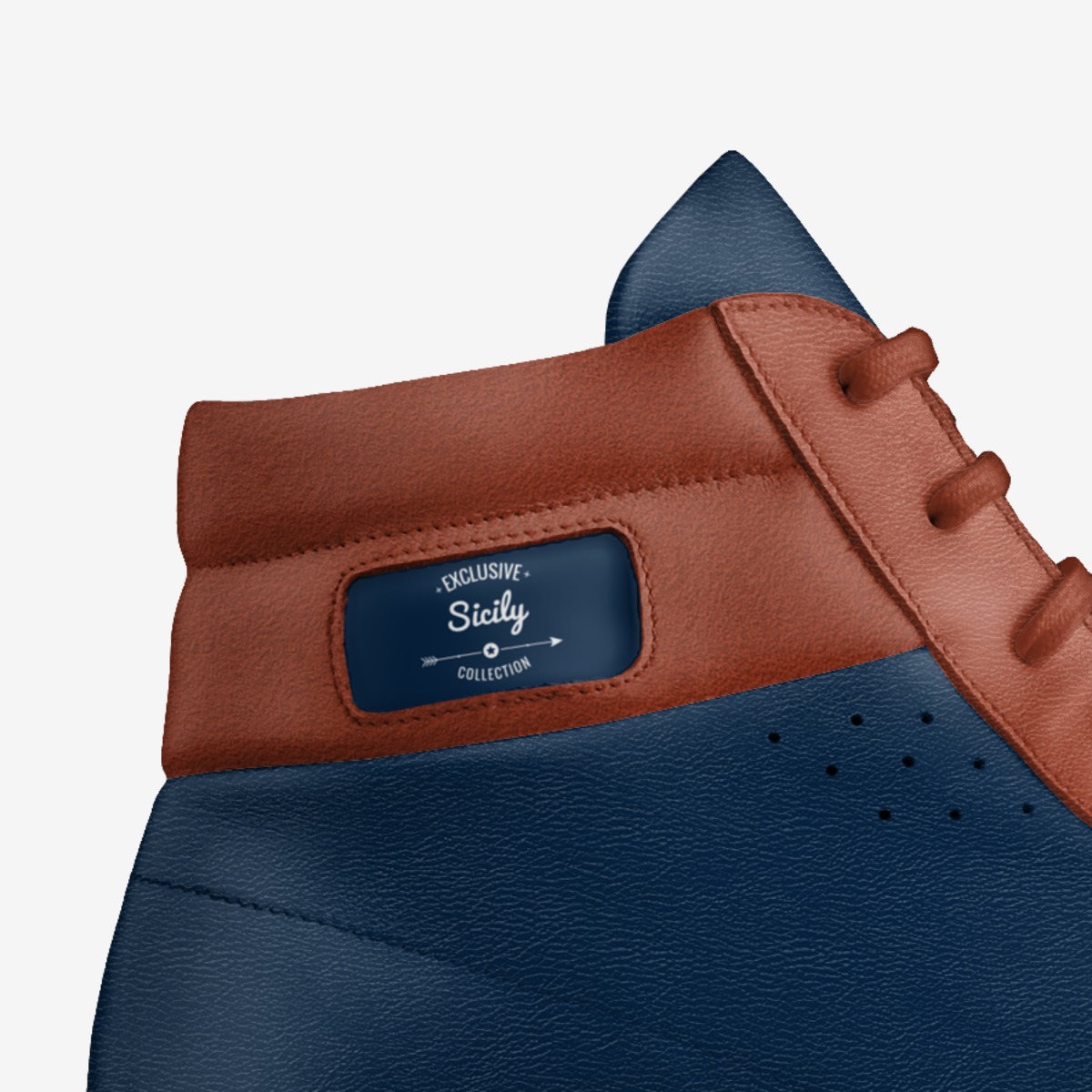 Sicily custom made in Italy shoes by Chuck Bruti | Detail view