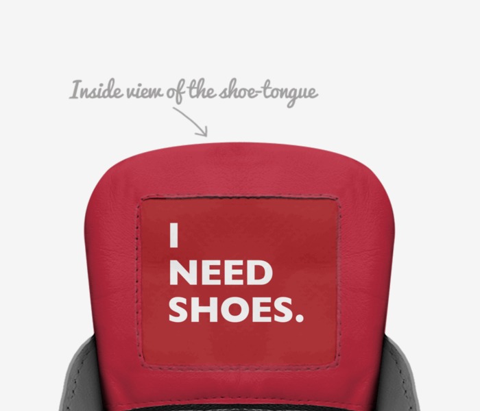 Rellies Rells custom made in Italy shoes by George | Tongue view