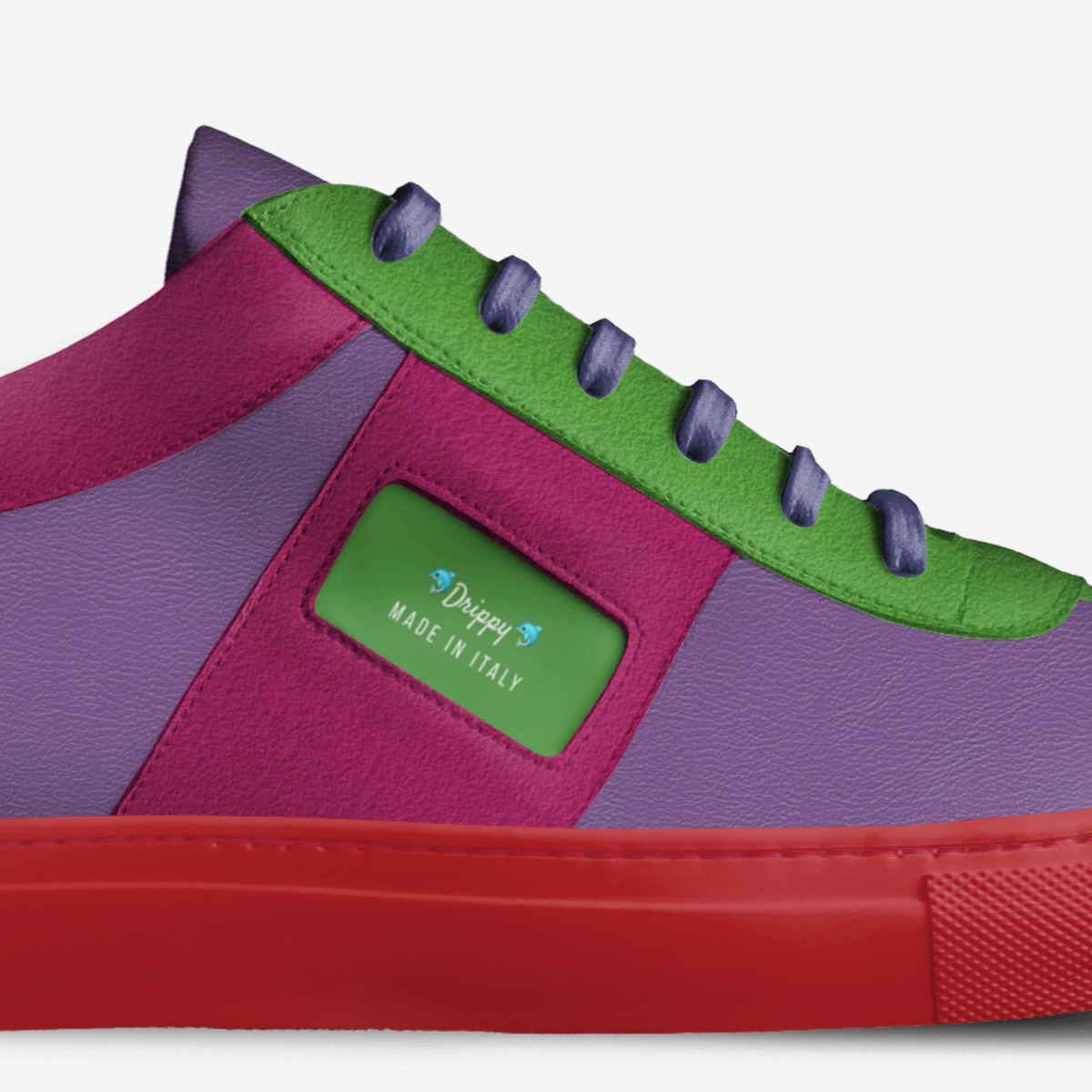 Drippy  custom made in Italy shoes by Amin Brown | Detail view