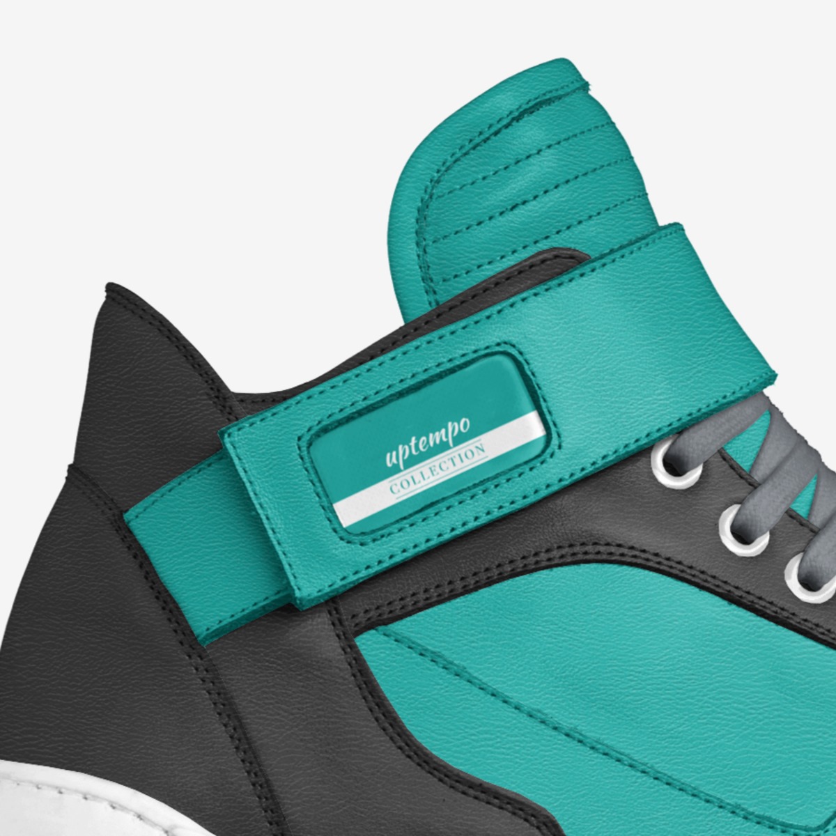 uptempo custom made in Italy shoes by Austin Hastings | Detail view