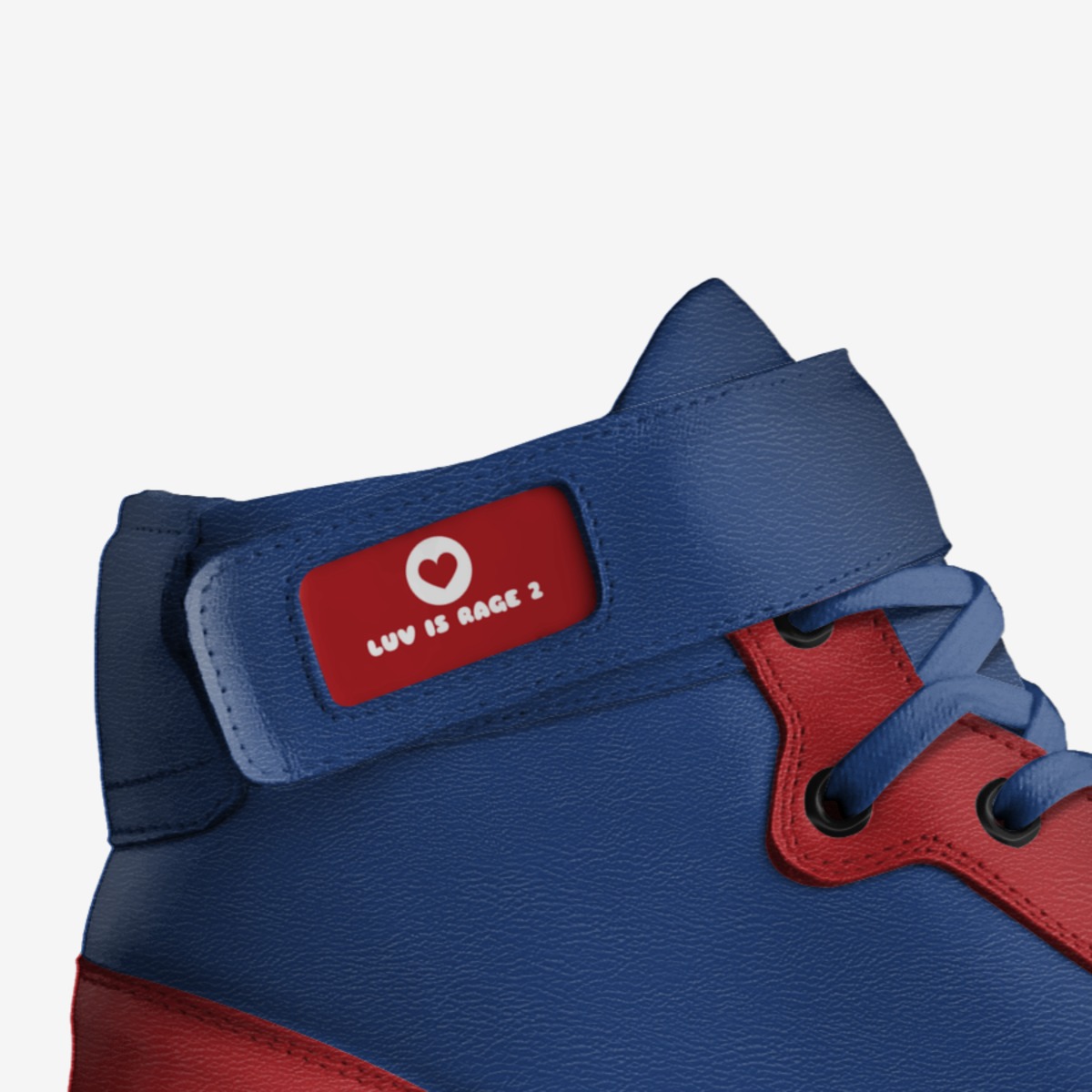 LUV IS RAGE 2 custom made in Italy shoes by Brandon Threat | Detail view