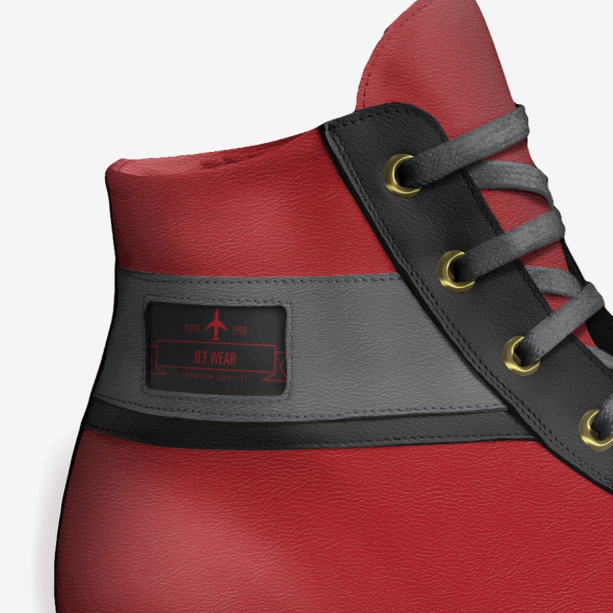 Jet Wear custom made in Italy shoes by Bryon Pectol | Detail view