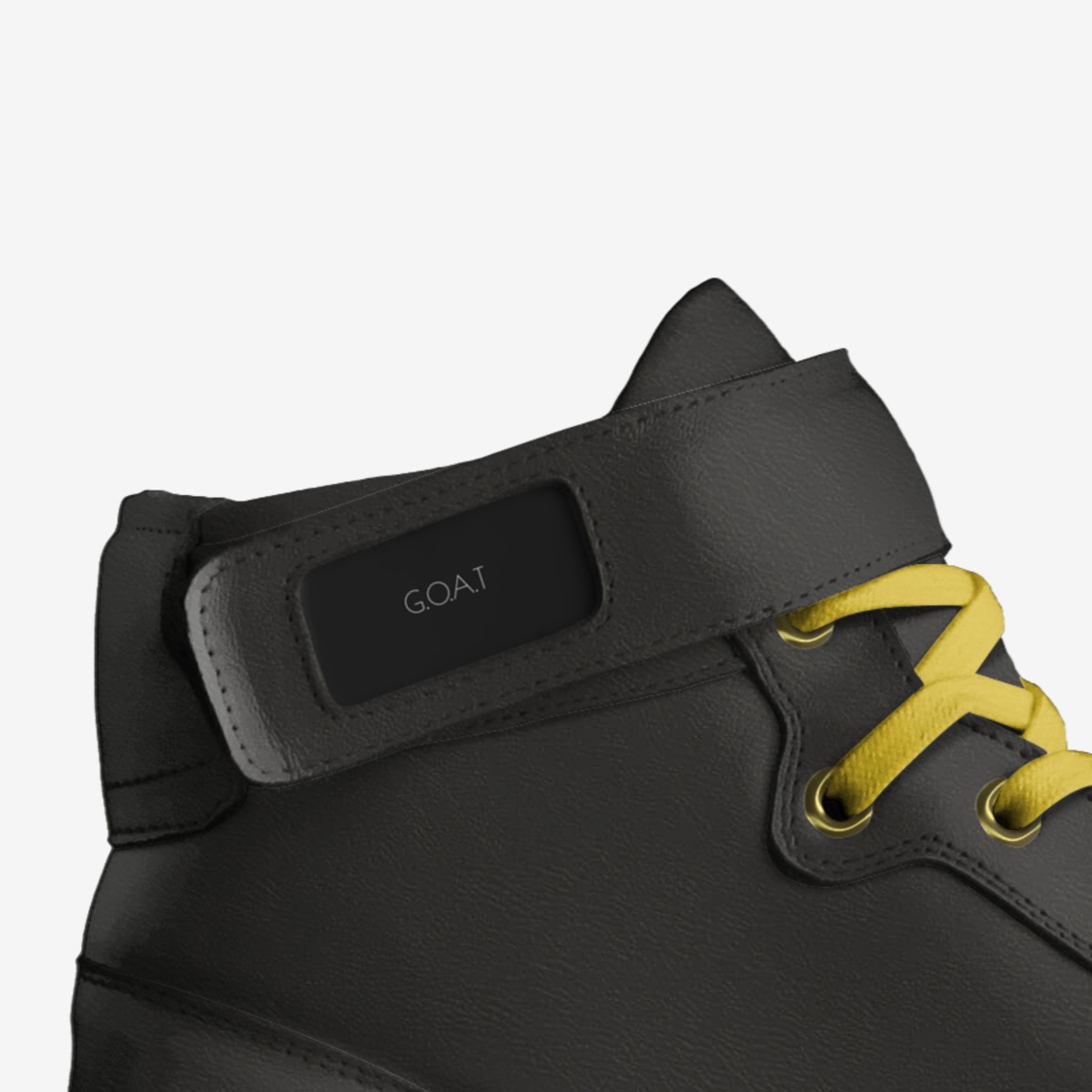G.O.A.T custom made in Italy shoes by Izac Salako | Detail view