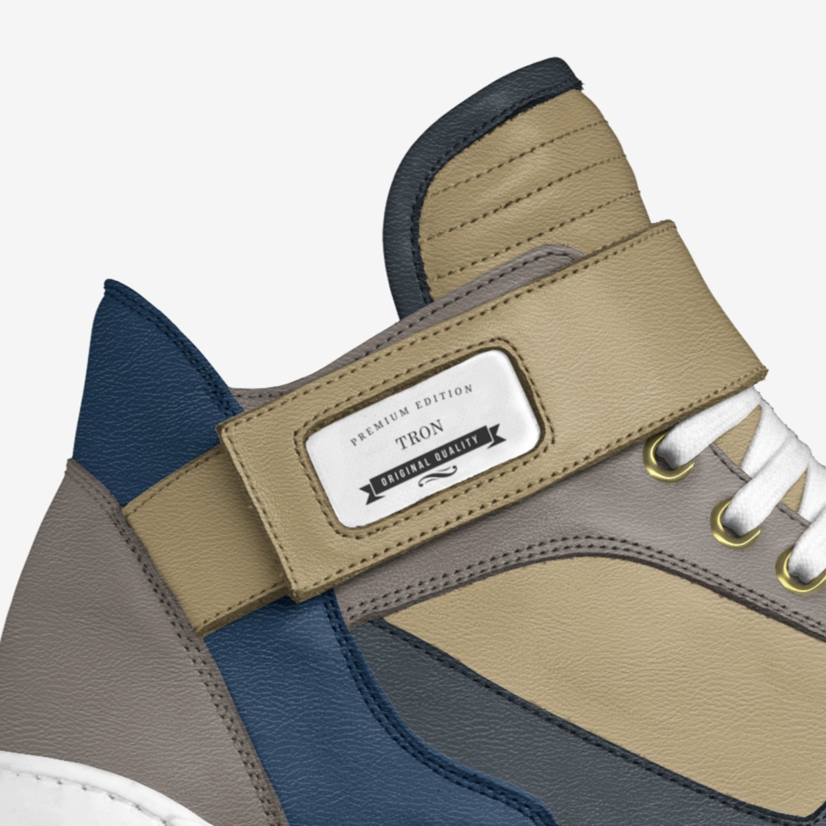 Tron custom made in Italy shoes by Twinkle Archer | Detail view