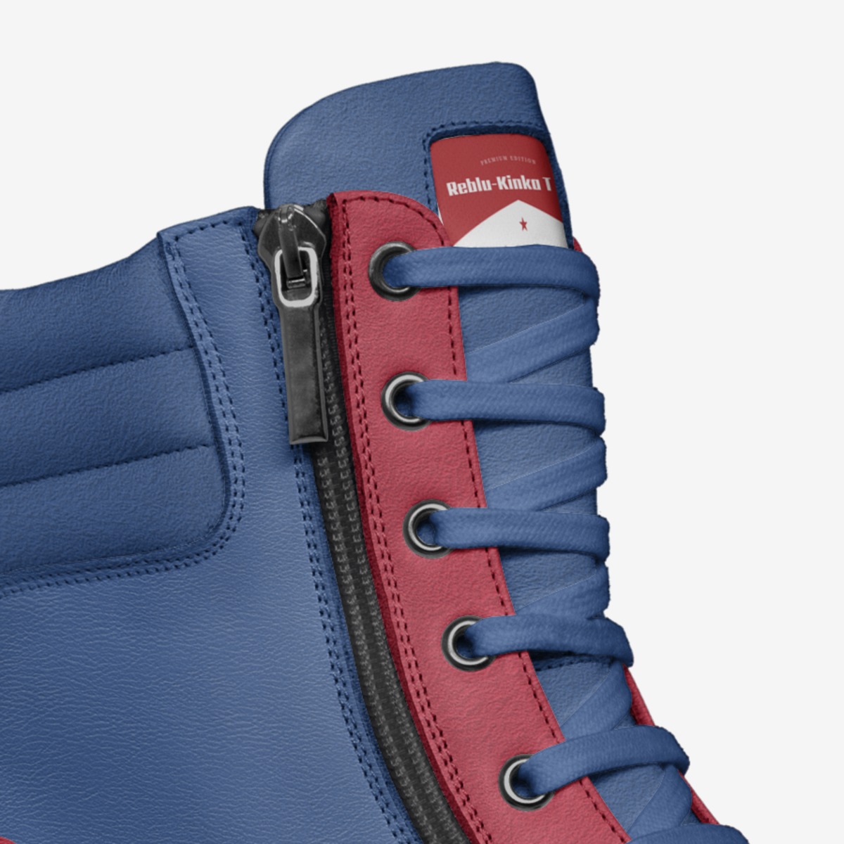 Reblu-Kinka T Kix custom made in Italy shoes by Kinka T Kix | Detail view