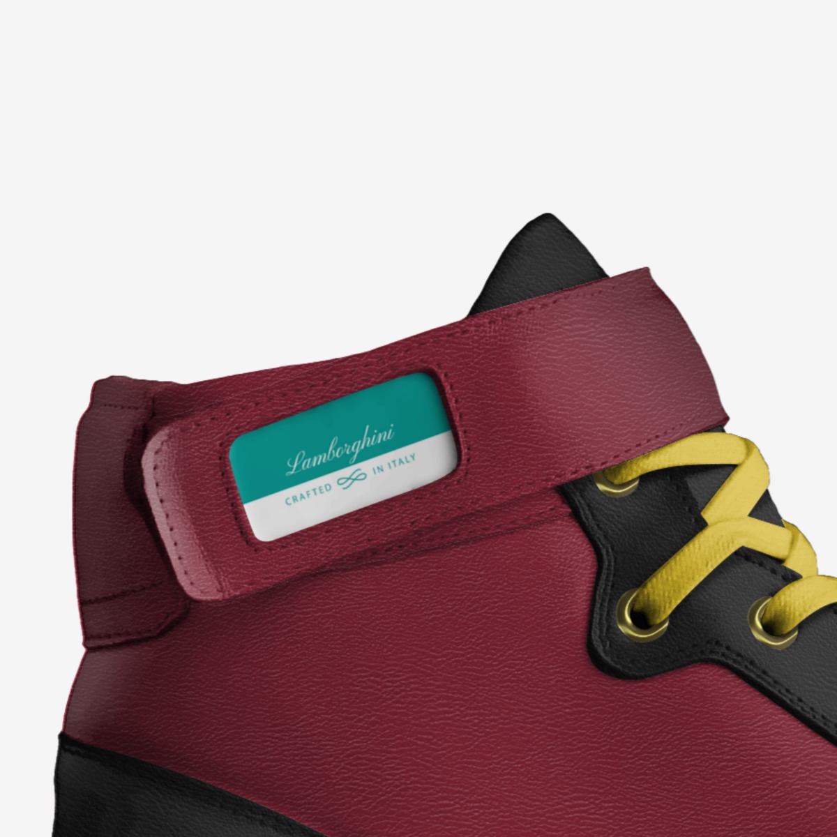 Lamborghini custom made in Italy shoes by Hayden Ray Nadeau | Detail view