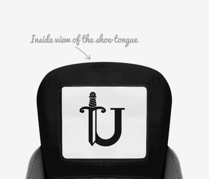 Urban Underground custom made in Italy shoes by Tannika Williams-nelson | Tongue view